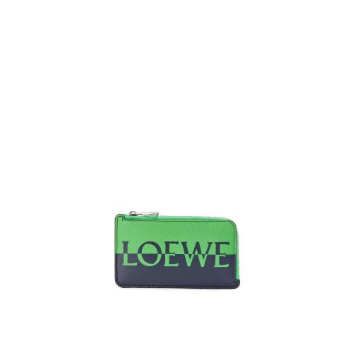  LOEWE罗意威 22年秋冬 男士 卡包 Signature coin cardholder in calfskin C314Z40X02-5827