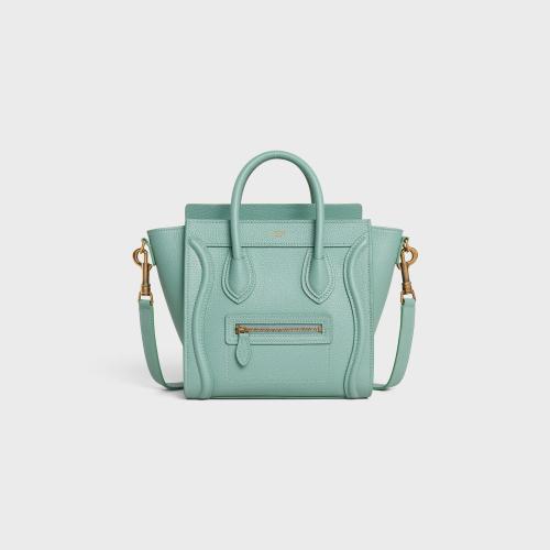  CELINE赛琳思琳 22年秋冬 女士 单肩包 SAC LUGGAGE NANO MODELE VEAU FOULONNé 189243DRU.29