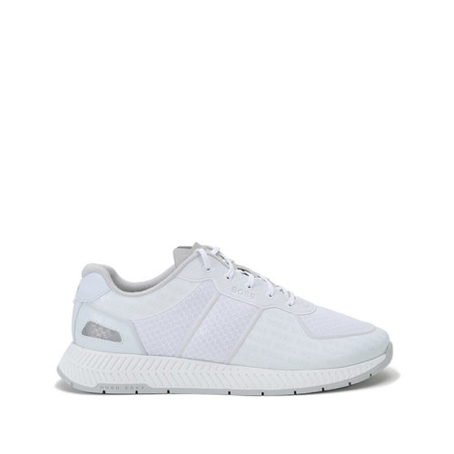 HUGO BOSS/雨果博斯 2021款 男士织物等多种材质拼接系带休闲运动鞋 50452042