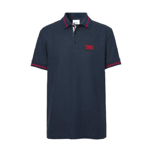  BURBERRY/博柏利 男士海军蓝棉质短袖polo衫 80259741 PLFSX