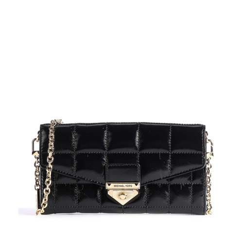 Michael Kors/迈克·科尔斯SOHO系列皮质 银扣翻盖 亮面 单肩链条包 女款32F1G1SC9L