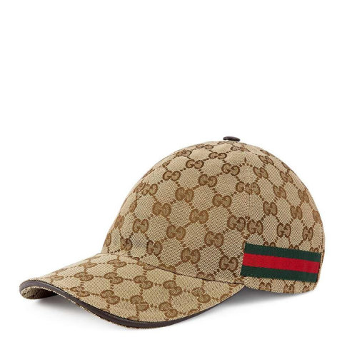 GUCCI/古驰 饰条纹织带GG棒球帽 200035 KQWBG
