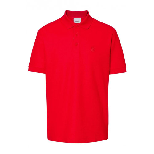 BURBERRY/博柏利 男士 服装 红色棉质翻领POLO衫 男士短POLO