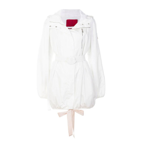 Moncler/蒙克莱 蒙口 女装品牌字母腰带女士连帽风衣 491000564140002