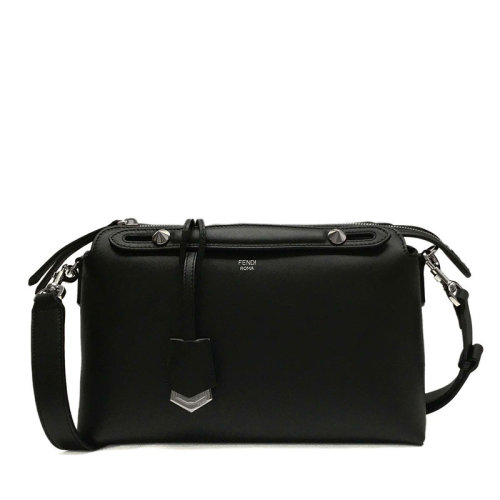 FENDI/芬迪 BY THE WAY系列女包 女士黑色皮质单肩包斜挎包手提包 8BL1461D5F0GXN