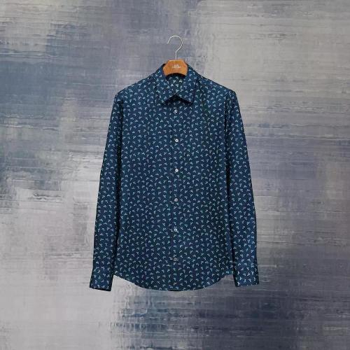  HERMES爱马仕 22年秋冬 男士 长袖衬衫 Chemise corps ajuste imprimee ??Cheval au Bar??