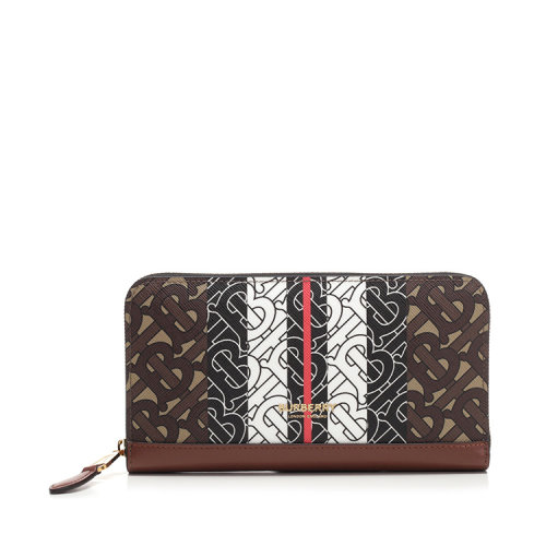  BURBERRY/博柏利 女士棕色皮革钱包 80193081 PLSX
