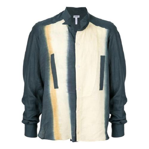  LOEWE/罗意威 男士拼色棉质长袖衬衫 H2198070GA 5135 PLFSX