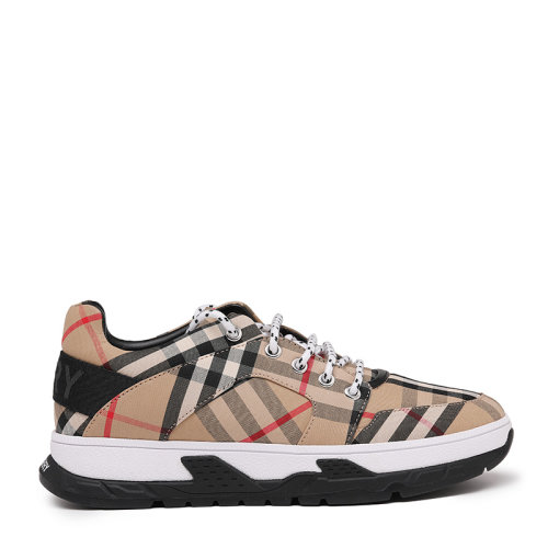 BURBERRY/博柏利21新品徽标细节 Vintage 格纹棉质男女童儿童休闲鞋/帆布鞋8037068