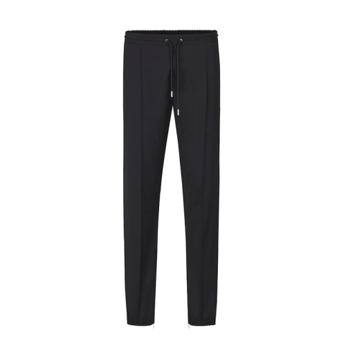 DIOR/迪奥      男士黑色羊毛斜纹布运动裤733C138E3226_C900