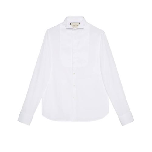  GUCCI古驰 22年秋冬 男士 围兜棉衬衫 590950 Z3599 9000