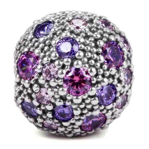 PANDORA/潘多拉 女士多彩锆石固定扣串珠 791286CFPMX