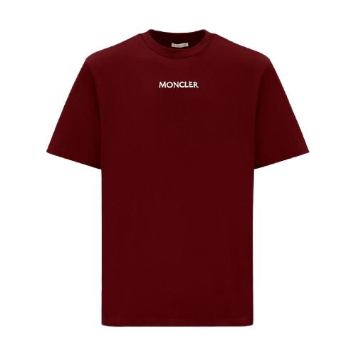 MONCLER蒙可蒙克莱 22年秋冬 男士 短袖T恤 图案徽标T恤 H20918C000328390T488