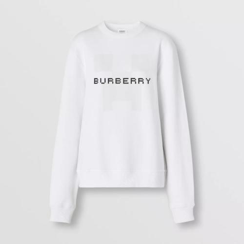  BURBERRY 22年秋冬 女士 徽标印花棉质运动衫 80644151