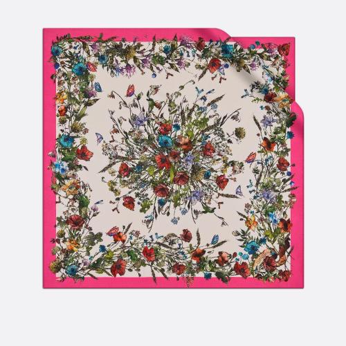  DIOR迪奥 女士 丝巾 D-Millefiori 方巾 15MIF090I611_C*w*431 预定商品1-3周发货
