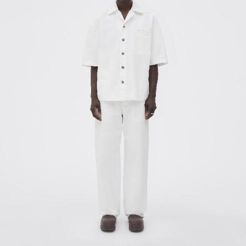  BV葆蝶家 22年秋冬 男士 短袖衬衫 chemise 706472V1WC09000