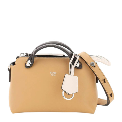 FENDI/芬迪 BY THE WAY系列女士纯色皮革字母徽标印花吊牌装饰拉链开合手提包单肩包斜挎包女包 8BL145-5QJ 多色可选