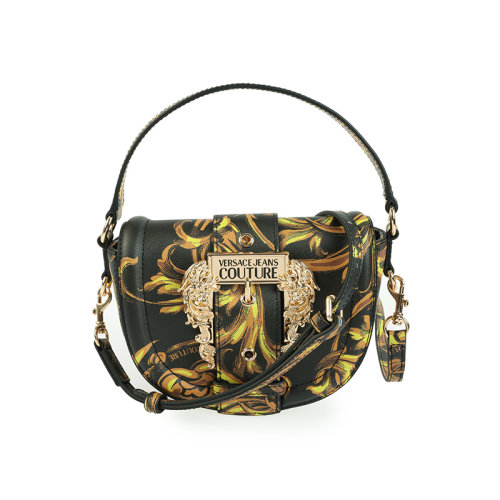 VERSACE/范思哲女士气质斜挎包黑色白色[材质:其它]