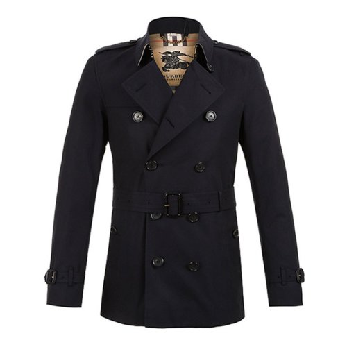  BURBERRY/博柏利 男士黑色棉质大衣 3980212 PLFSX