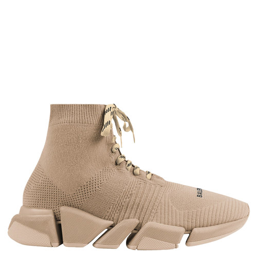 Balenciaga/巴黎世家  Speed 2.0系列 男士米色网眼系带运动鞋617258W2DB19710
