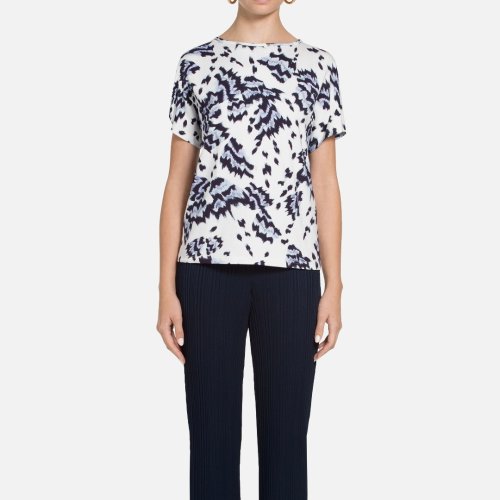 St.John/盛蔷印花圆领女士短袖T恤K51Z052