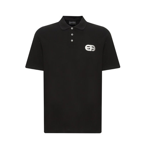 Emporio Armani/安普里奥阿玛尼 22春夏 男士黑色短袖T恤POLO衫 3L1FAT-1JTKZ-0999