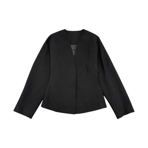 GeleiStory/GeleiStory 秋季新款英伦风V领暗扣收腰设计感西服外套 女士西服