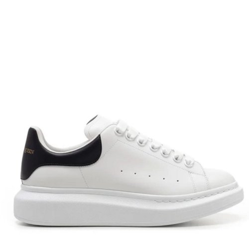 Alexander McQueen/亚历山大麦昆 经典黑尾阔型厚底板鞋 553680WHGP5