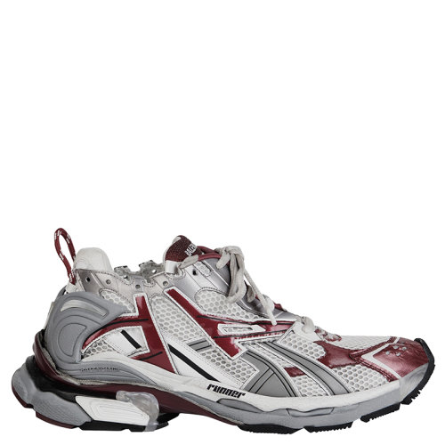 Balenciaga/巴黎世家  RUNNER系列 男士红色波尔多红网眼尼龙运动鞋677403W3RB39069