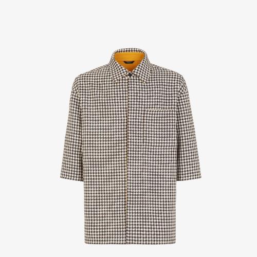  FENDI芬迪 22年秋冬 男士 夹克 拼色羊毛夹克 FW1152AL56F1IHM