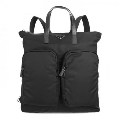  PRADA/普拉达 男士黑色时尚休闲双肩包 2VG053 973 F0002 PLSX