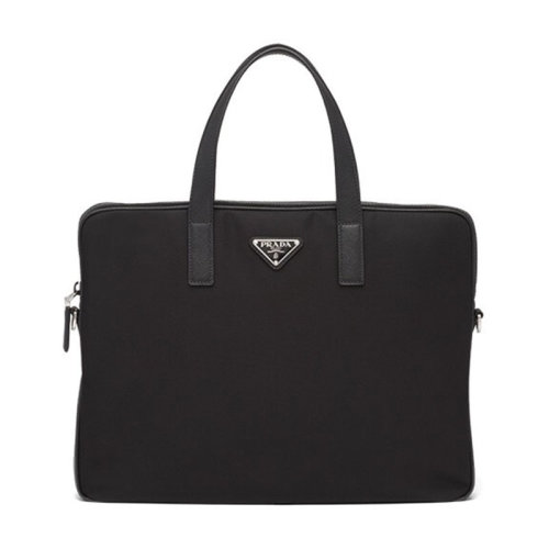 PRADA/普拉达 男士 男包 黑色尼龙斜挎包单肩包手提包 2VE368-2DMH-NOM-F0002