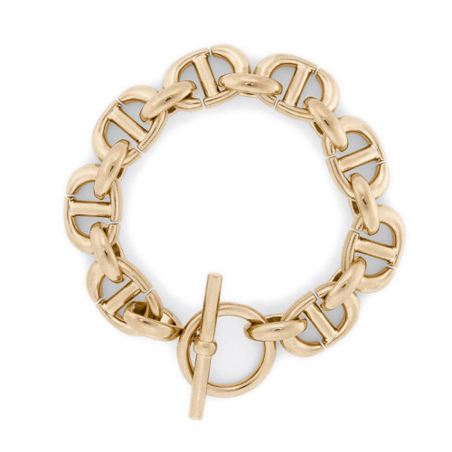 DIOR/迪奥 22新款 女士金色镀金金属CD字母链节手链B1748WOMMT_D300