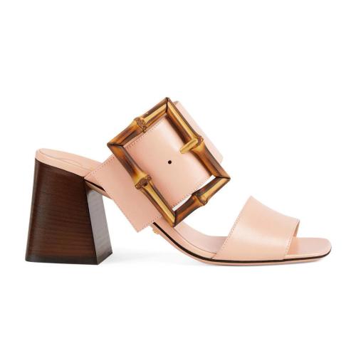 GUCCI古驰 22年秋冬 女士 女士竹节饰扣凉鞋 674821 C9D00 6705