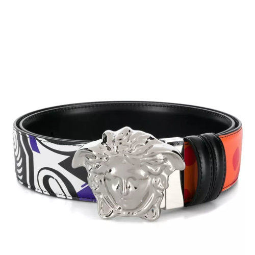 VERSACE/范思哲  美杜莎 男士混色时尚皮革板扣腰带 DCU6705-DVST2-DM41P