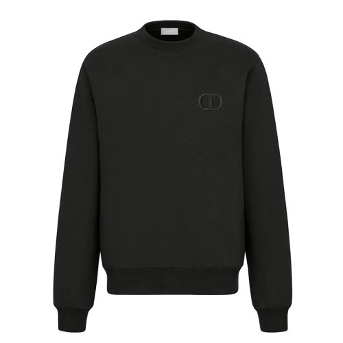 DIOR/迪奥 “ CD ICON” 黑色棉绒 男士运动衫113J699A0531_C989