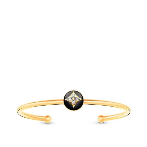  LV路易威登 22年春夏 女士 手镯 B Blossom1*w*8K金 缟玛瑙钻石 开口手镯 Q95924 Q95925 Q9592