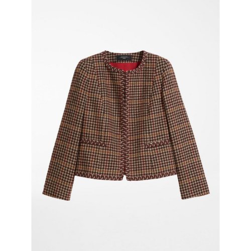  MaxMara/麦丝玛拉 女士格纹棉质夹克 FANALE-001 PLFSX