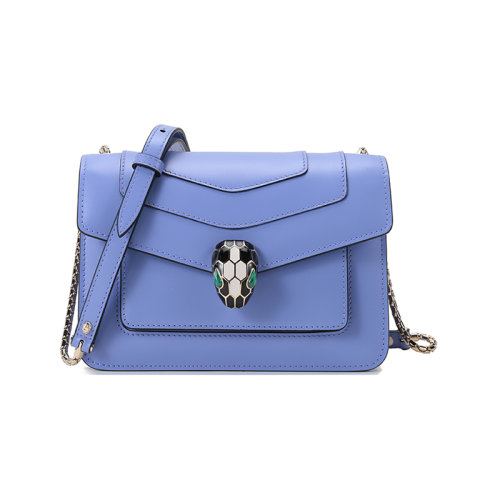 BVLGARI/宝格丽  女士小号SERPENTI FOREVER系列牛皮蛇头扣单肩斜挎包 290540