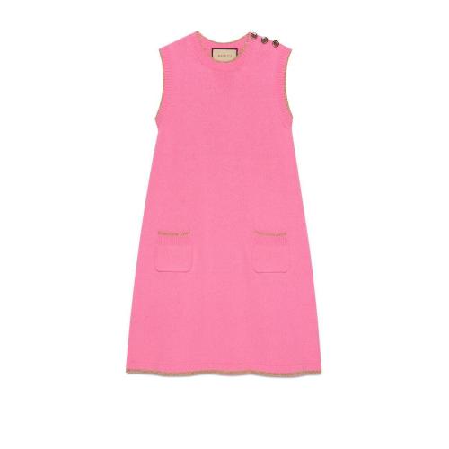  GUCCI古驰 22年秋冬 女士 棉金银丝线针织连衣裙 691577 XKCHF 5630