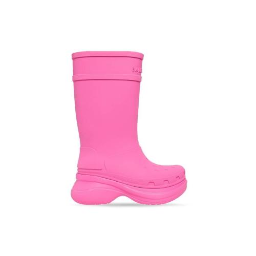  BALENCIAGA巴黎世家 22年秋冬 女士 短靴 Womens Crocs? Boot  in Bright Pink 677388W1S8E53