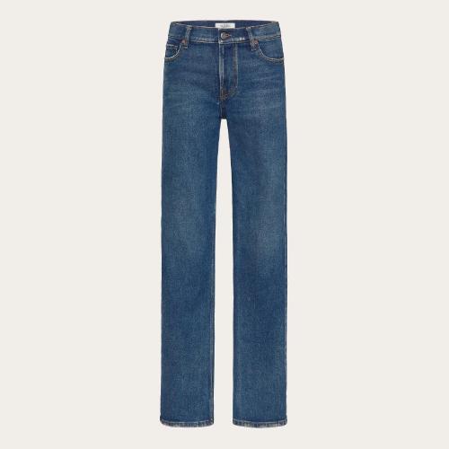  VALENTINO华伦天奴 22年秋冬 女士 牛仔裤 JEAN EN DENIM BLEU DéLA_Vé XB3DD12N6UV528