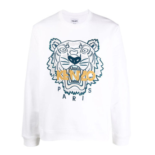 Kenzo/高田贤三 男士时尚刺绣虎头图案秋冬卫衣卫 FB65SW1234XA多色可选