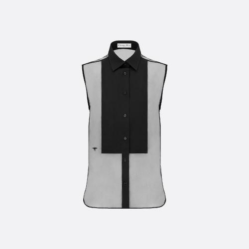  DIOR迪奥 22年秋冬 女士 短袖衬衫 无袖衬衫 221B67A6133_X9000