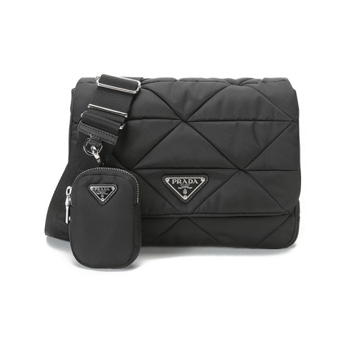 PRADA/普拉达  女士织物单肩斜挎包带小包 1BD290 RDJN
