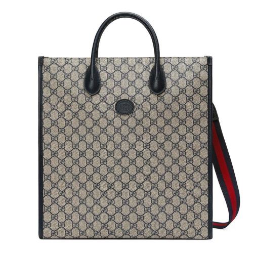  GUCCI古驰 22年秋冬 男士 互扣式双G中号托特包 674155 9C2VN 4076