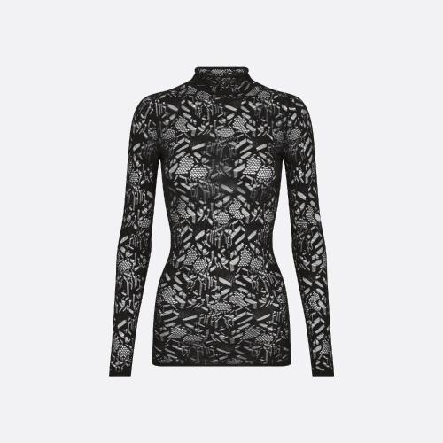  DIOR迪奥 22年秋冬 女士 长袖T恤 Haut seconde peau 254S7_M845_X9000