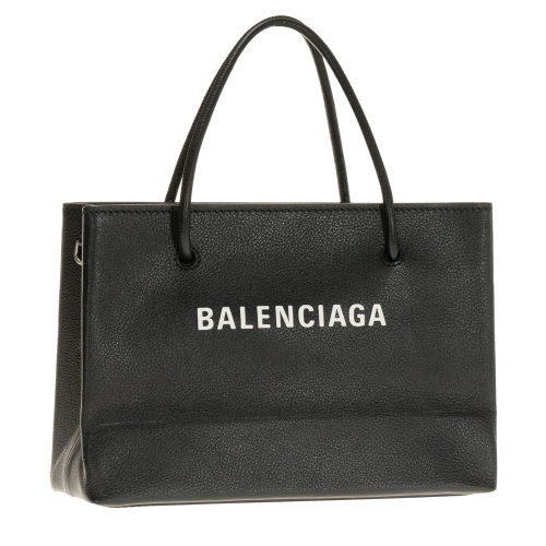 Balenciaga/巴黎世家 女士黑色字母印花手提包 5315460AI1N1060
