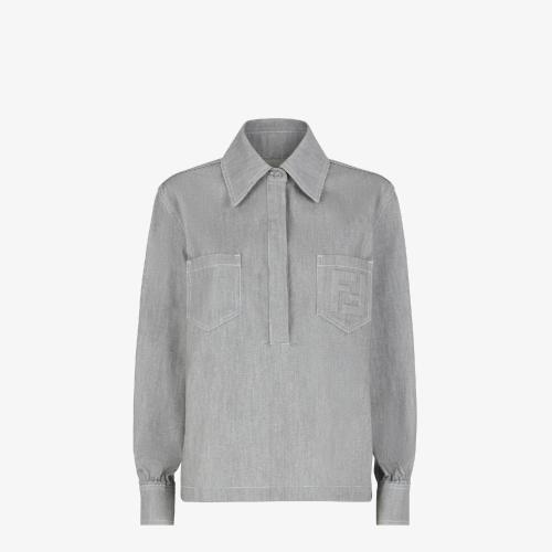 FENDI芬迪 22年秋冬 女士 长袖衬衫 Shirt FLF756ALCCF1IHH