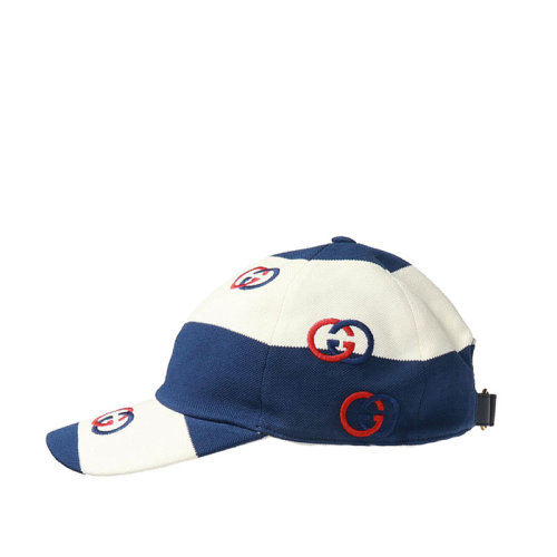 GUCCI/古驰 男女同款白蓝棉质帽子 582574-4HH00-9568